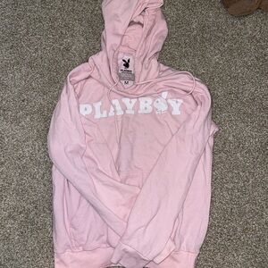 Medium pink playboy bunny hoodie